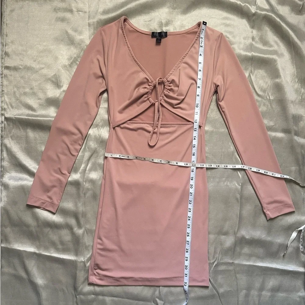 Long sleeve mini dress